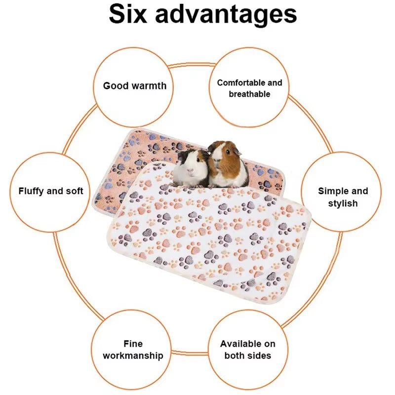 Hamster Guinea Pig Blanket Small Pet Item Soft Warm Bed Sleep Mat Flannel Fleece Pad for Rabbit Hedgehogs Small Pet Accessories